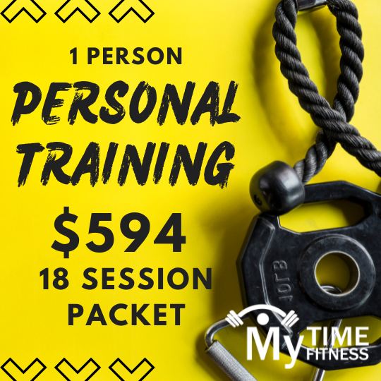 My Time Fitness Personal Training - 18 sessions 1 person